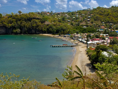 Buy Coastal Village, Anse La Raye, St. Lucia, Windward Islands, West Indies, Caribbean, Central America at AllPosters.com