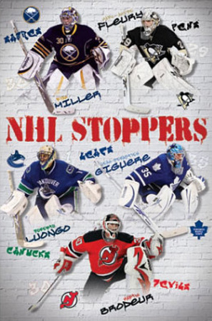 Buy NHL Stoppers Goalies Ryan Miller Fleury Giguere Martin Brodeur Roberto Luongo at AllPosters.com
