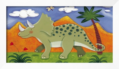 Timmy the Triceratops Framed Giclee Print