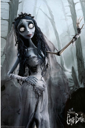 Corpse Bride Movie Bride in Woods Poster Print