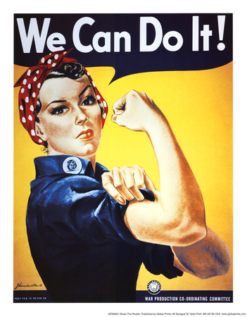 Buy Rosie the Riveter (Female Worker - World War II) Art Poster Print at AllPosters.com