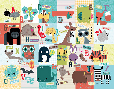 Animal ABC - Art Print