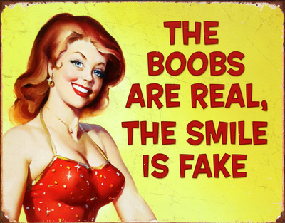 The Boobs are Real The Smile is Fake