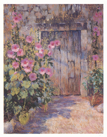 Hollyhocks Round The Old
