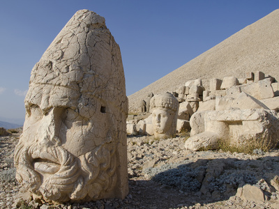 Bearded Stone Head of Zeus-Oromasdes, Mount Nemrut, Adiyaman, Eastern Turkey