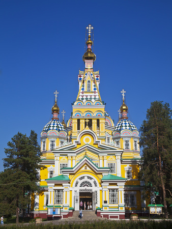 Kazakhstan, Almaty, Panfilov Park, Zenkov Cathedral Previously known as Ascension Cathderal, Built 