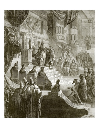 The King of Babylon Receiving Jehoiachin after His Release from Prison
