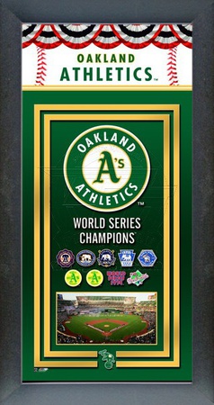 Oakland Athletics Framed Championship Banner