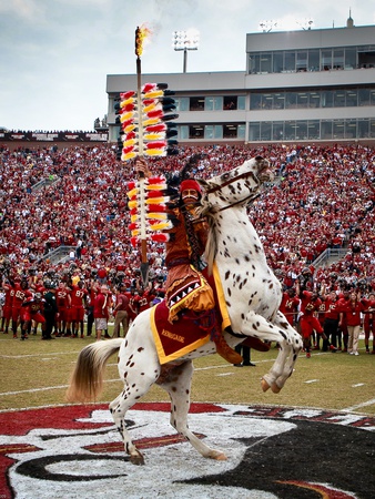 Florida State University - Renegade and Chief Osceola on the Field