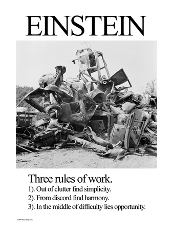 Einstein; Three Rules of Work