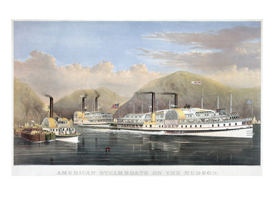 Hudson River by Currier and Ives.