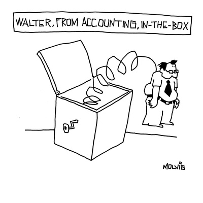 Walter from Accounting, In-a-box. - New Yorker Cartoon