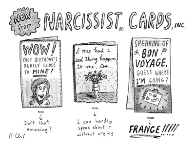 Narcissist Cards. - New Yorker Cartoon