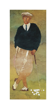 Vintage Male Golfer Poster