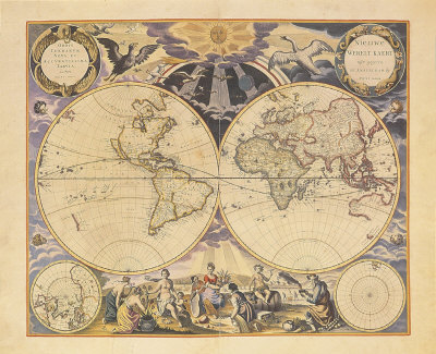 New World Map, c.1676