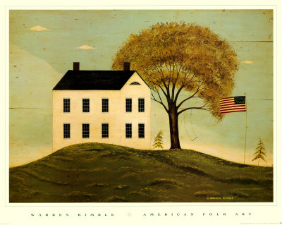 House with Flag