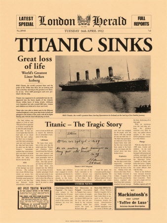 Buy Titanic Sinks at AllPosters.com