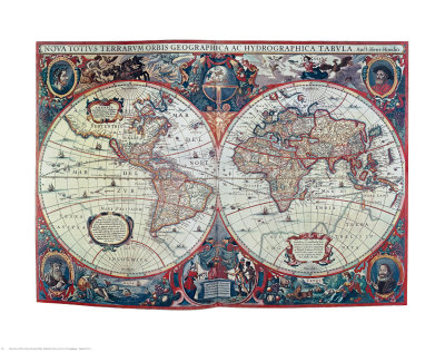 New Earth and Water Map of the Entire World