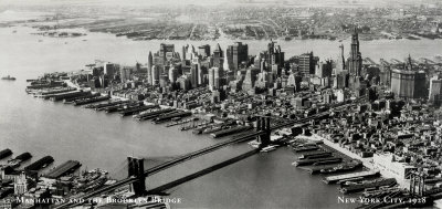 Manhattan and Brooklyn Bridge
