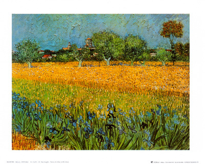 Buy View of Arles with Irises at AllPosters.com