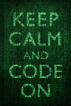Keep Calm and Code On Poster