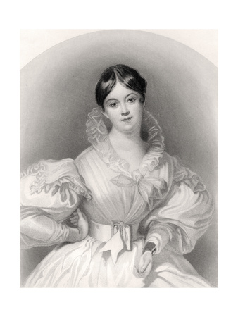Letitia Elizabeth Landon, Engraved by J. Thompson, from 'The National Portrait Gallery, Volume…
