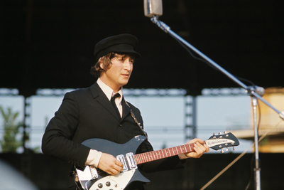 John Lennon Playing Guitar