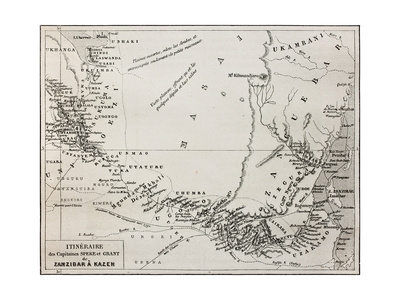 Zanzibat to Kazeh Explorers Map.