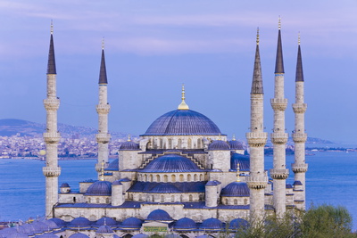 Elevated View of the Blue Mosque (Sultan Ahmet Camii)