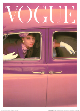 Vogue Cover, Autumn Fuchsia, 1957
