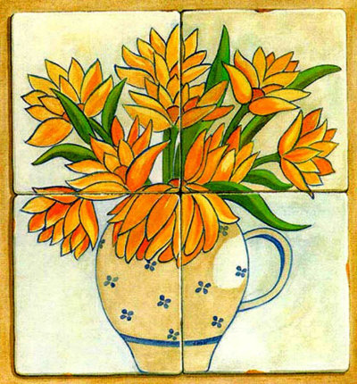 Jarras con Flores I