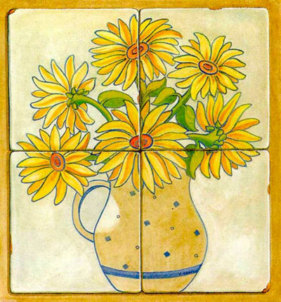 Jarras con Flores II