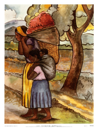 Flower Vendor with Child