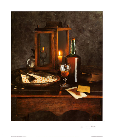 Candle and Wineglass