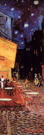 Buy The Caf&eacute; Terrace on the Place du Forum, Arles, at Night, c.1888 (detail) at AllPosters.com