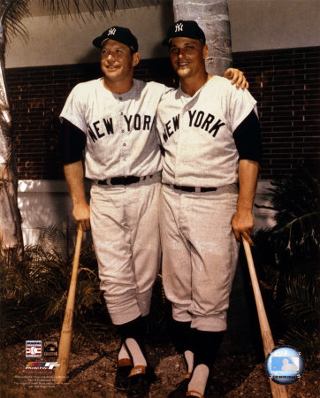 Mickey Mantle and Roger Maris- Palm Trees