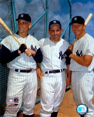 Roger Maris, Yogi Berra, and Mickey Mantle - &copy;Photofile