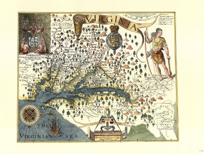 Buy John Smiths Virginia Map at AllPosters.com