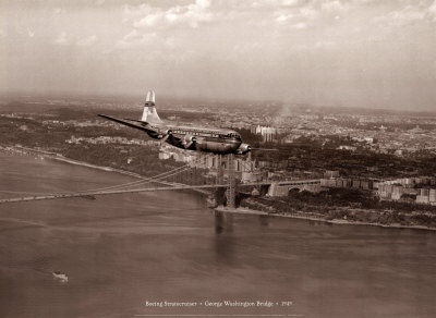 Buy Boeing Stratocruiser, George Washington Bridge, 1949 at AllPosters.com