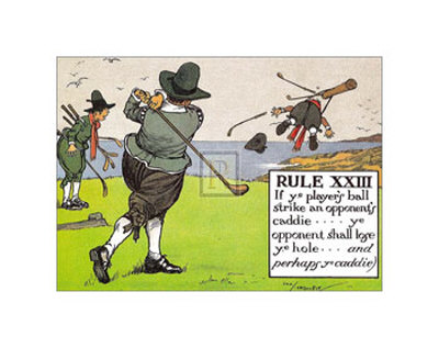 Rules of Golf, Rule XXIII Poster