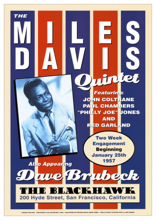 Miles Davis Quintet at the Blackhawk, San Francisco, California, 1957