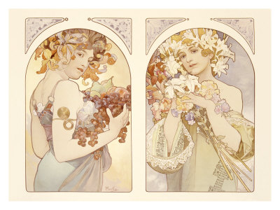 Alphonse Mucha - Fruits and Flowers