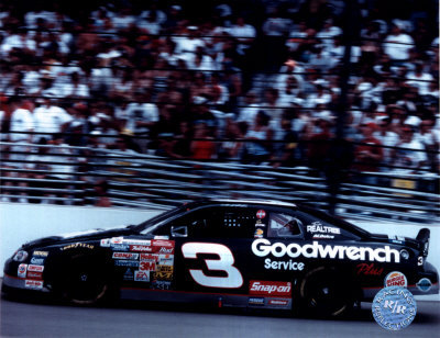 Dale Earnhardt Car On Track - Side View