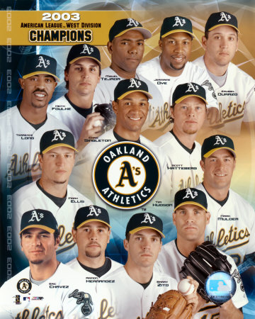 2003 Oakland Athletics American League/West Division Champions