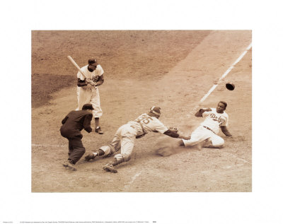 Buy Jackie Robinson Stealing Home, May 18, 1952 at AllPosters.com