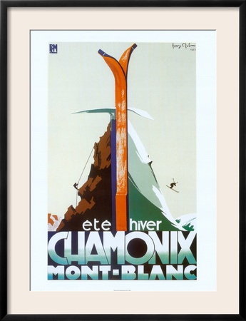 Ete Hiver Chamonix Mont-Blanc Poster