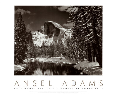 Half Dome, Merced River, Winter