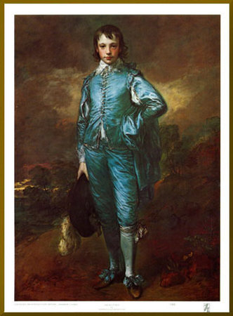 Buy The Blue Boy - Gold Trim at AllPosters.com