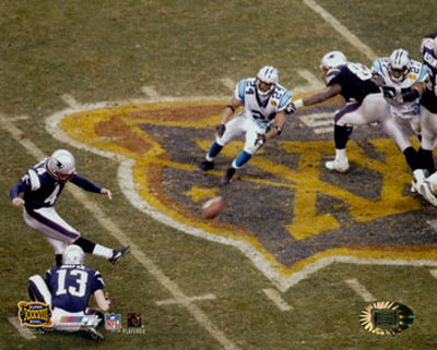 Adam Vinatieri - Super Bowl XXXVIII - Game Winning Field Goal (Horizontal)&copy;Photofile