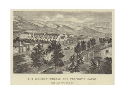 The Mormon Temple and Prophet's Block.